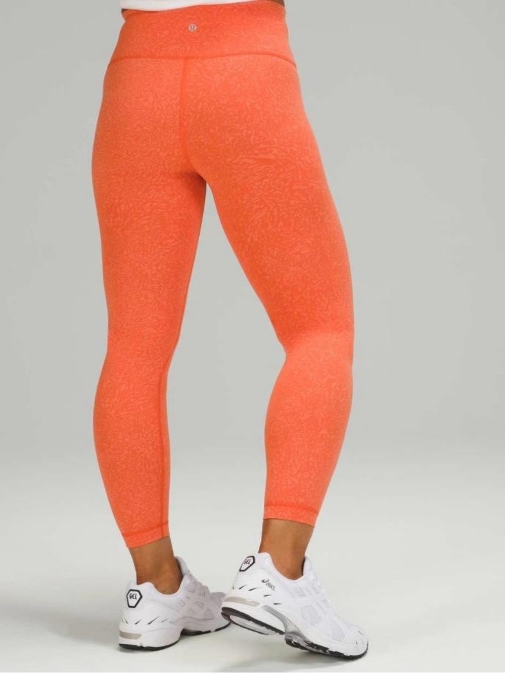 lululemon Women Wunder Leggings High-Rise Crunch Warm Coral Sz 8